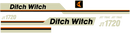 Ditch Witch JT1720  Decal Set