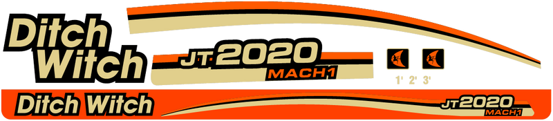 Ditch Witch JT2020  Decal Set