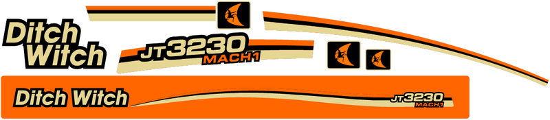 Ditch Witch JT3230 MACH 1 Decal Set