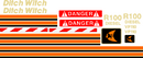 Ditch Witch R100  Decal Set