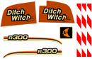 Ditch Witch R300  Decal Set