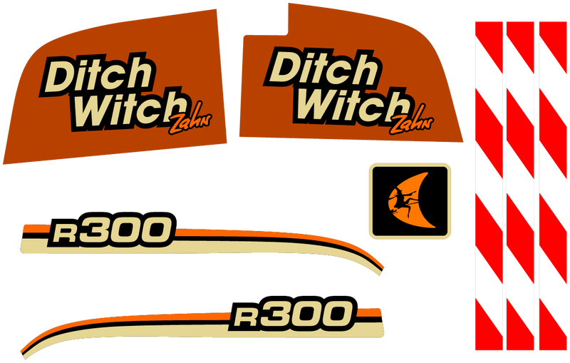 Ditch Witch R300  Decal Set
