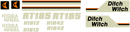Ditch Witch RT185  Decal Set
