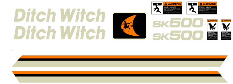 Ditch Witch SK500  Decal Set
