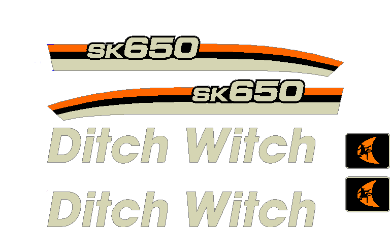 Ditch Witch SK650  Decal Set