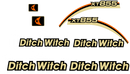 Ditch Witch XT855  Decal Set