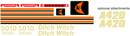 Ditch Witch 5010DD  Decal Set