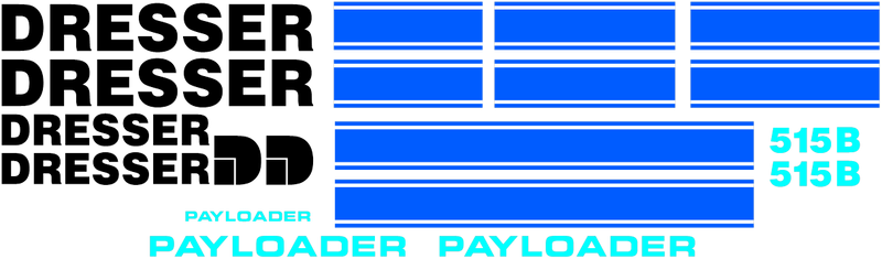 Dresser 515B  Decal Set