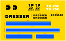 Dresser TD20E  Decal Set