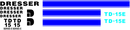 Dresser TD15E  Decal Set