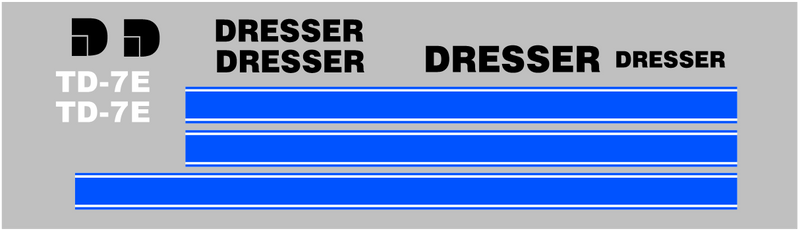 Dresser TD7E  Decal Set