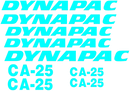 Dynapac CA25 Decal Set