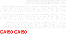 Dynapac CA150D Decal Set