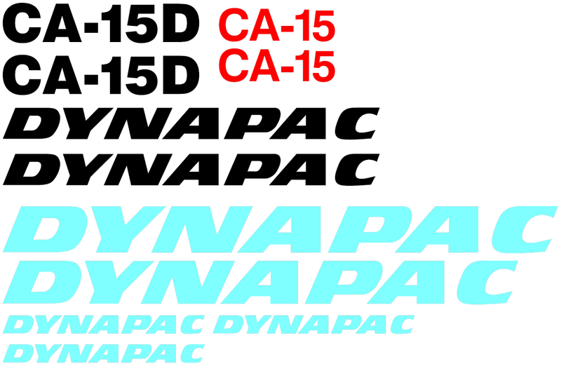 Dynapac CA15D Decal Set