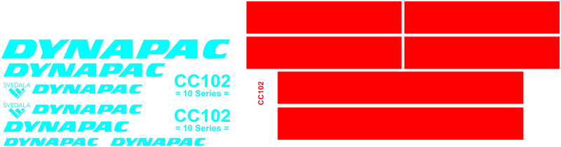 Dynapac CC102 Decal Set