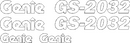 Genie GS2032 Decal Set