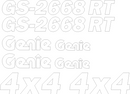 Genie GS2668RT Decal Set