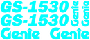 Genie GS1530 Decal Set