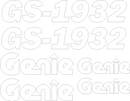 Genie GS1932 Decal Set