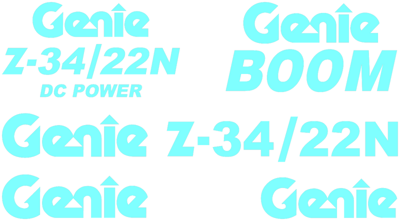 Genie Z34/22N Decal Set