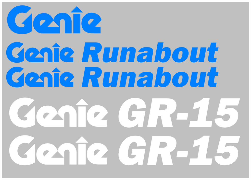 Genie GR15 Decal Set genie-gr15-decal-set