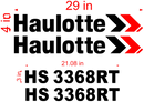 Haulotte COMPACT 3368RT  Decal Set