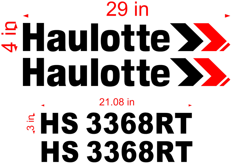 Haulotte COMPACT 3368RT  Decal Set