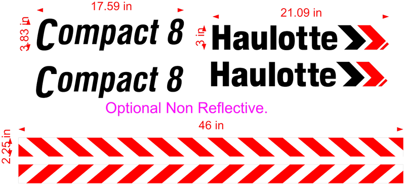 Haulotte COMPACT 8  Decal Set