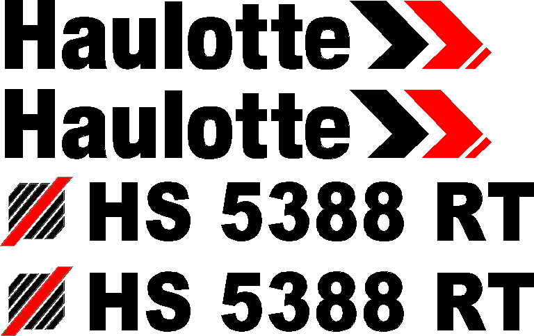 Haulotte HS3388RT  Decal Set