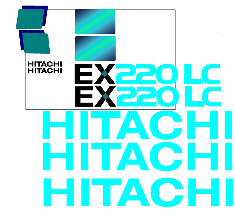 Hitachi EX220 LC-5 Decal Set