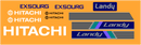 Hitachi EX50URG Decal Set
