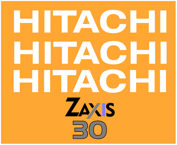 Hitachi ZX30 Decal Set