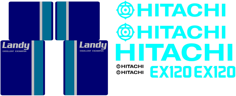 Hitachi EX120-2 Decal Set