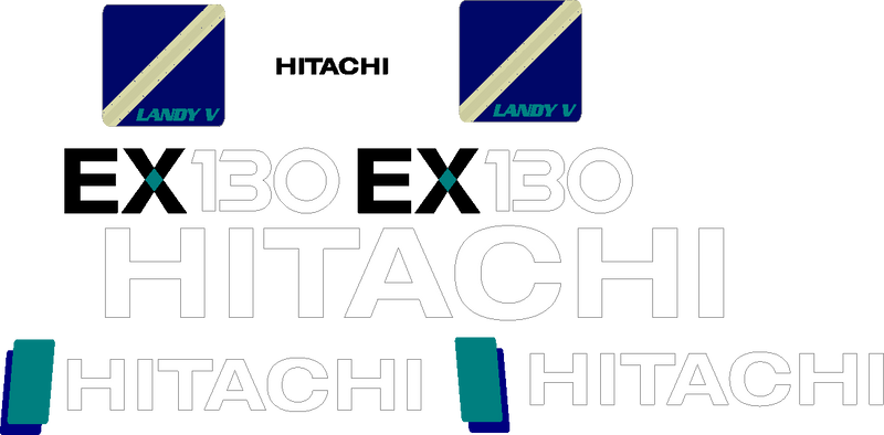 Hitachi EX130K-5  Decal Set