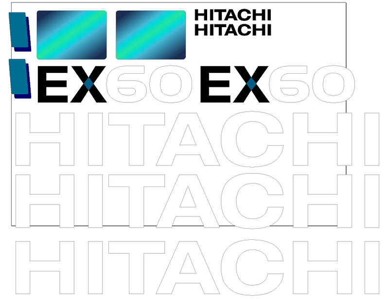 Hitachi EX60-5 Decal Set