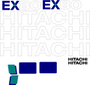 Hitachi EX80-5  Decal Set