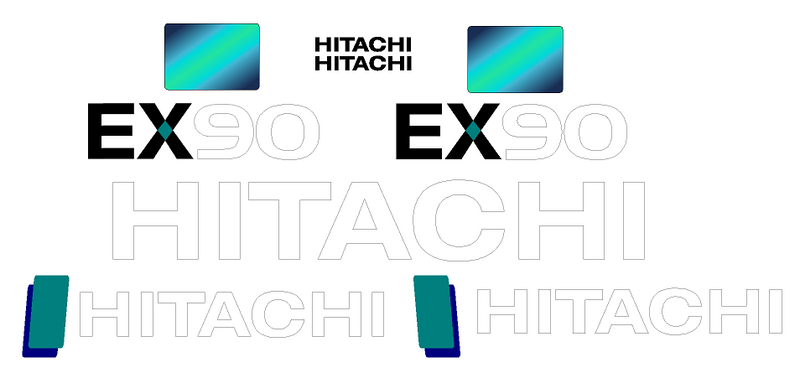 Hitachi EX90-1  Decal Set
