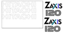 Hitachi ZX120 Decal Set