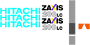 Hitachi ZX200 LC-3 Decal Set