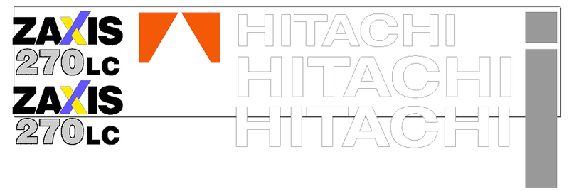 Hitachi ZX270 LC-3  Decal Set