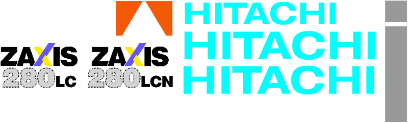 Hitachi ZX280 LCN-3 Decal Set