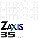 Hitachi ZX35U-2 Decal Set