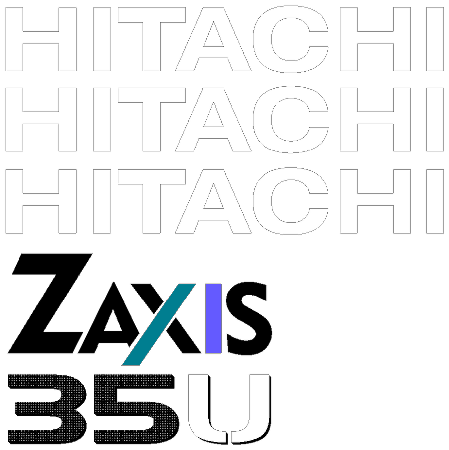 Hitachi ZX35U-2 Decal Set