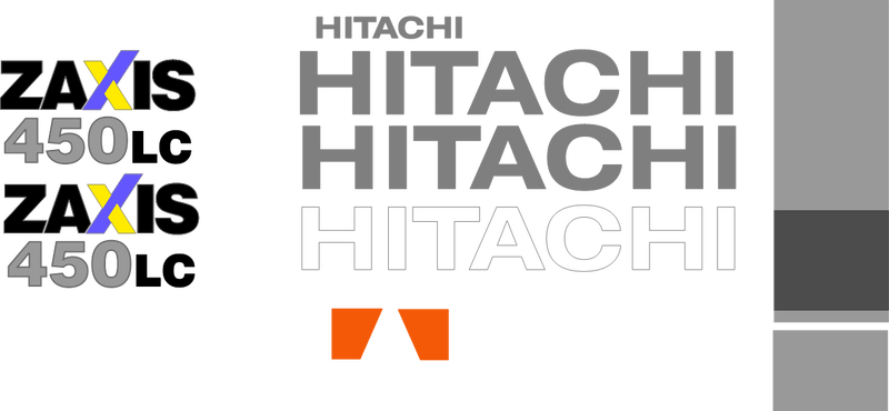Hitachi ZX450 LC Decal Set