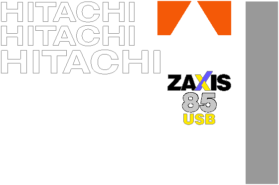 Hitachi ZX85USB-3  Decal Set