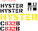 Hyster C832B Decal Set