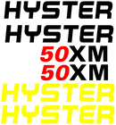 Hyster H50XM Decal Set