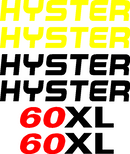 Hyster H60XL Decal Set