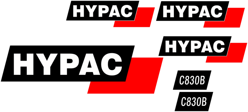Hyster C830B Decal Set