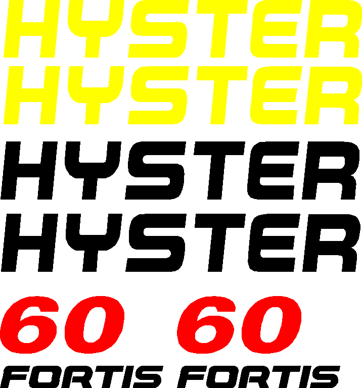 Hyster S60FT Decal Set